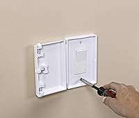 Vista 2 de Cubierta para interruptor de luz para mascotas para decoración moderna Decora Leviton Legrand Rocker, protector de seguridad eléctrico para el hogar