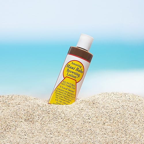 Miniatura 5 de Maui Babe Browning Lotion - Loción bronceadora al aire libre de 8 onzas con guantes de bronceado facial y corporal, increíble kit de loción