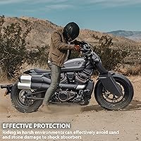 Vista 4 de Cubierta protectora de choque para Sportster S 1250 21-23, protector de choque lateral frontal negro vívido panel decorativo marco frontal cubierta