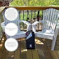 Vista 7 de geckobrands Verticool Cooler - Bolsa térmica suave portátil aislada con correa ajustable para el hombro, capacidad para 9 latas o 2 botellas