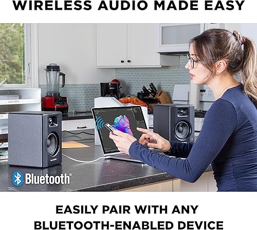 Miniatura 6 de Numark Mixtrack Platinum FX DJ Controller y M-AUDIO BX3 Par de monitores Bluetooth Studio para grabación de estudio, producción de música,