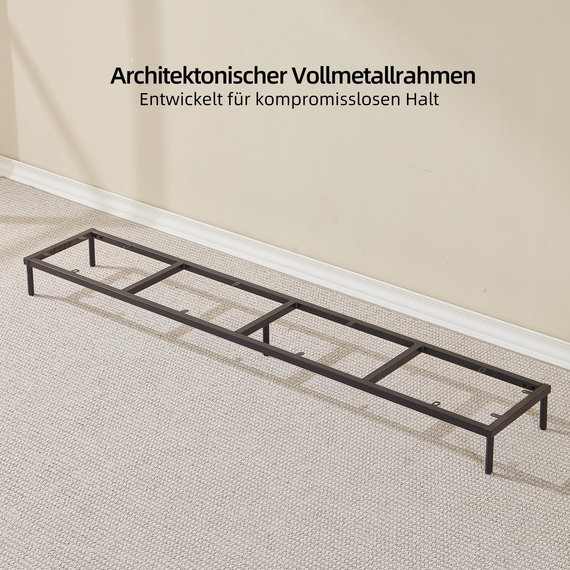 TV-Schrank 180 cm, TV Lowboard für 80 Zoll TVs, Walnuss
