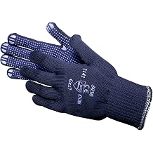 Knitted Gloves Cotton/Polyester with Pimples Medium Weight Blue - 12 Pairs blue 5030