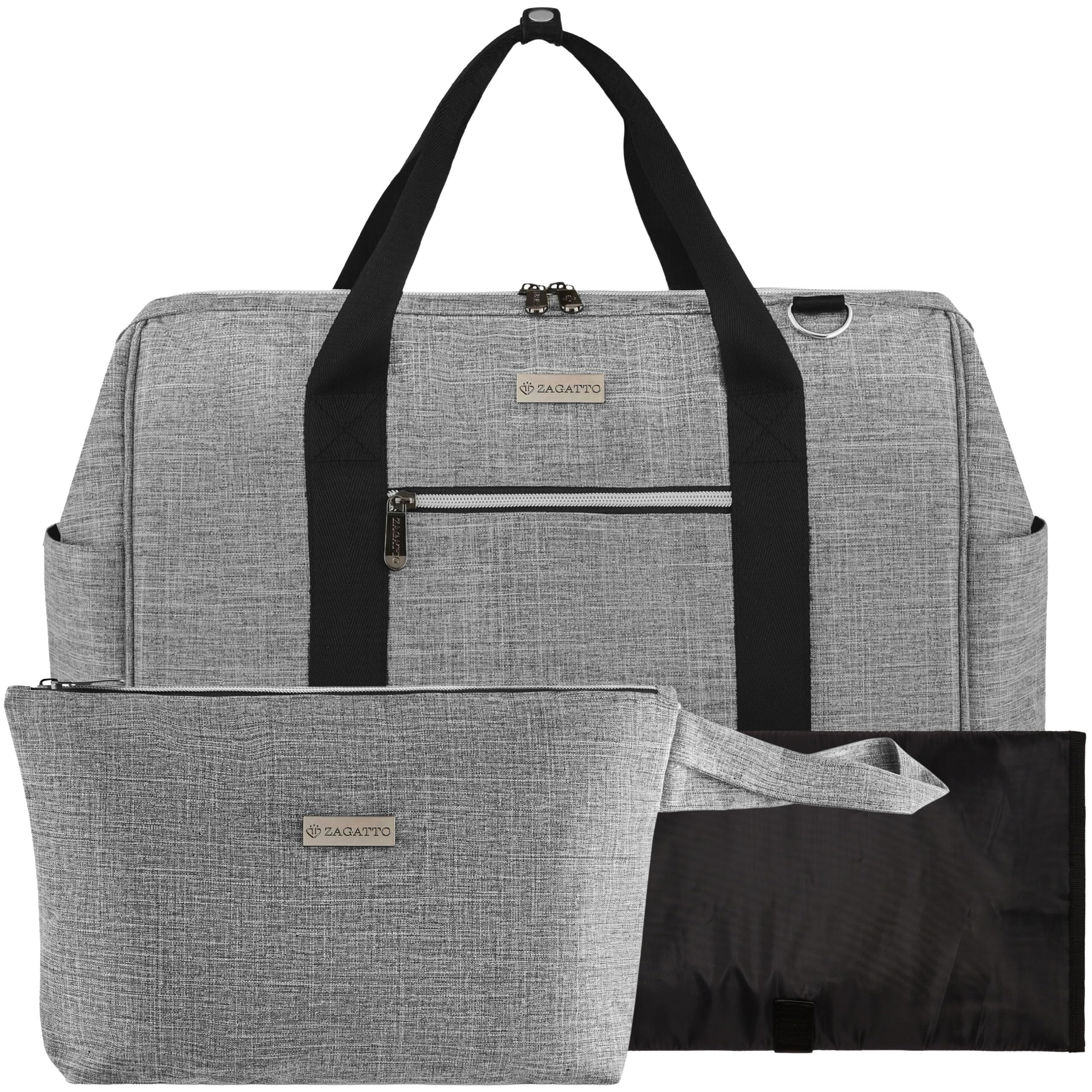 Zagatto Set 3in1 IMPERMEABILE, borsa passeggino con beauty case e tappetino