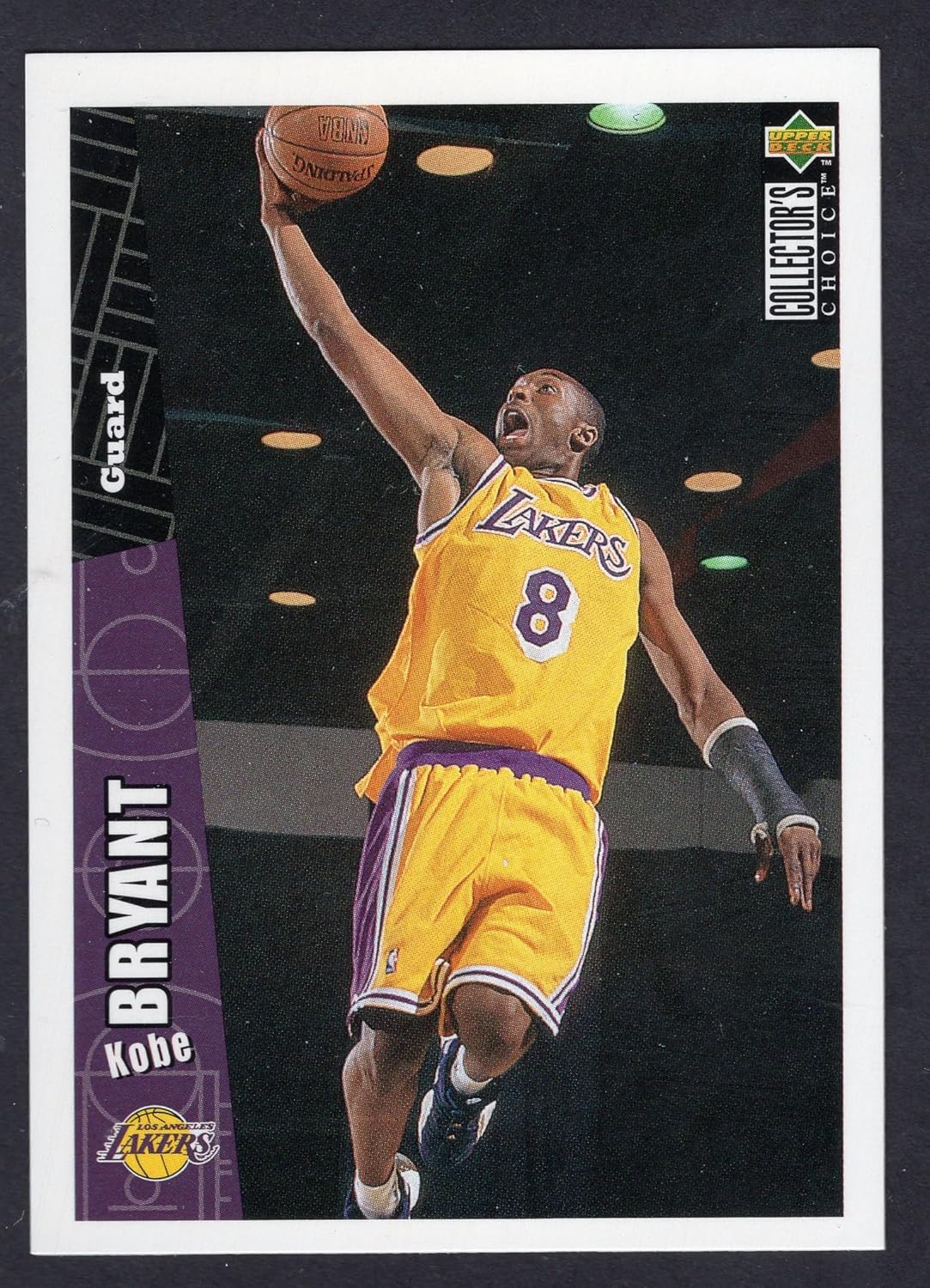 Kobe Bryantt basketball trading card 1996 Upper Deck #LA2 Rookie (LA Lakers)