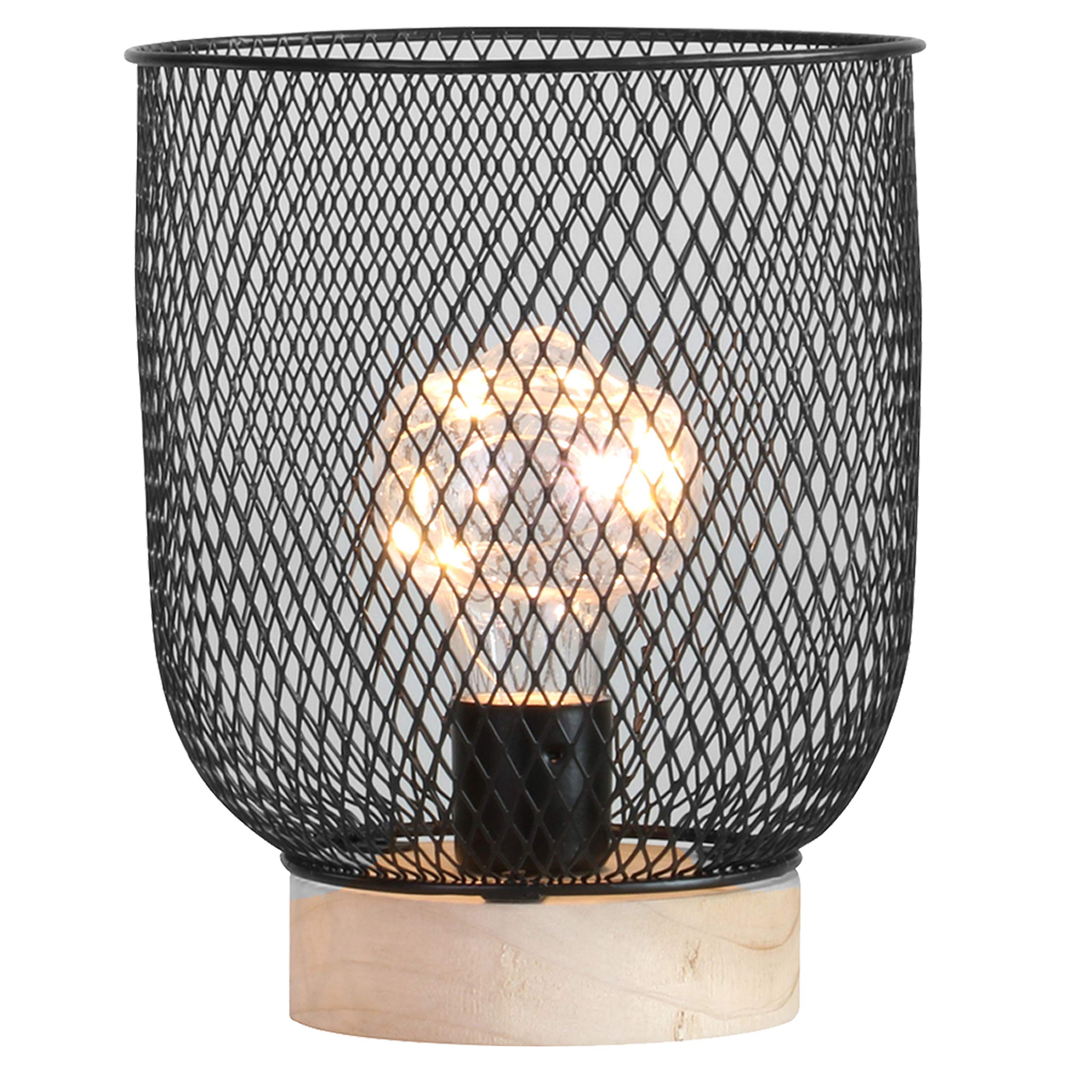 Industrial Vintage Retro Battery Operated LED Desk Lamp Light Up Bedside Lantern Home Office (Vase)