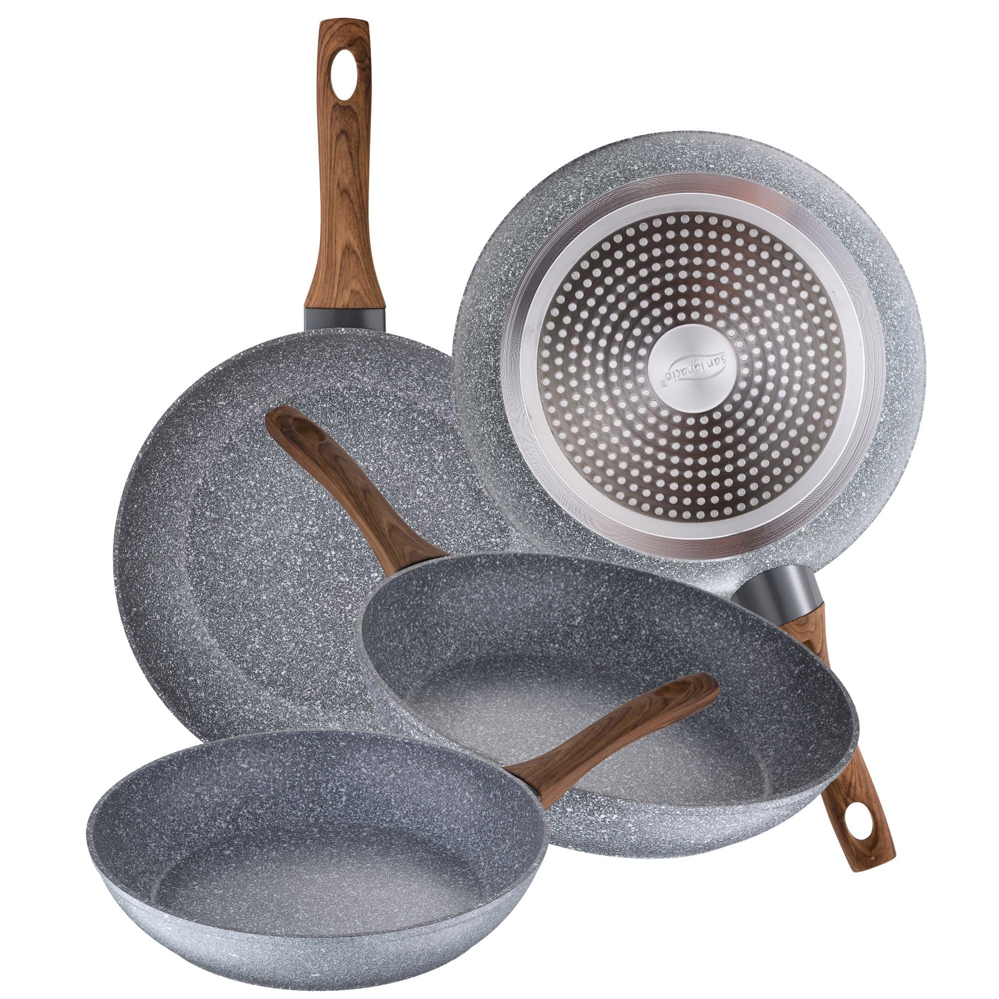 SAN IGNACIO Set of 4 Forged Aluminium Induction Frying Pans Ø20 Ø24 Ø26 Ø28 Ø28 Daimiel