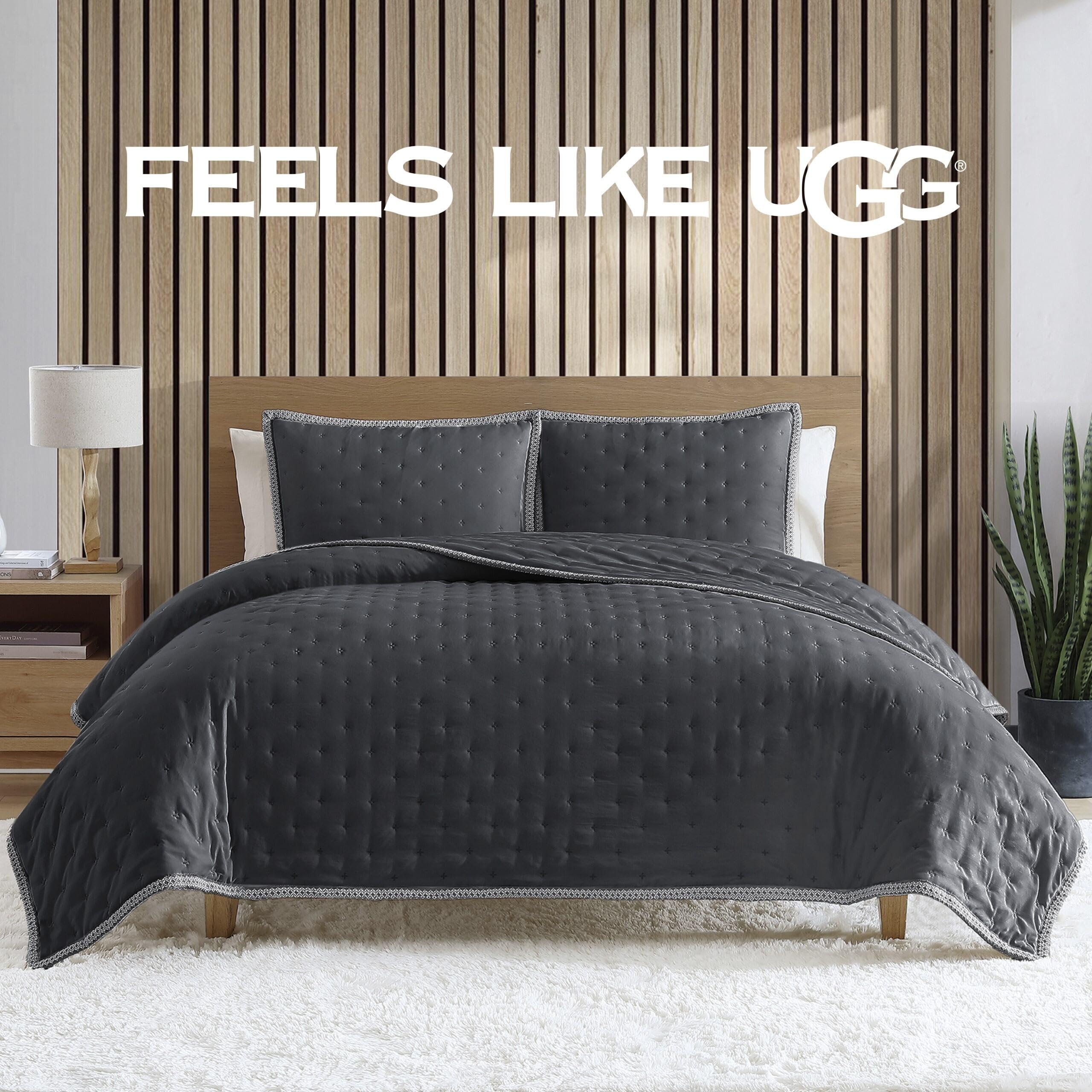 Amazon.com: UGG Braid King Size Quilt Set – 3 Piece King Quilt 