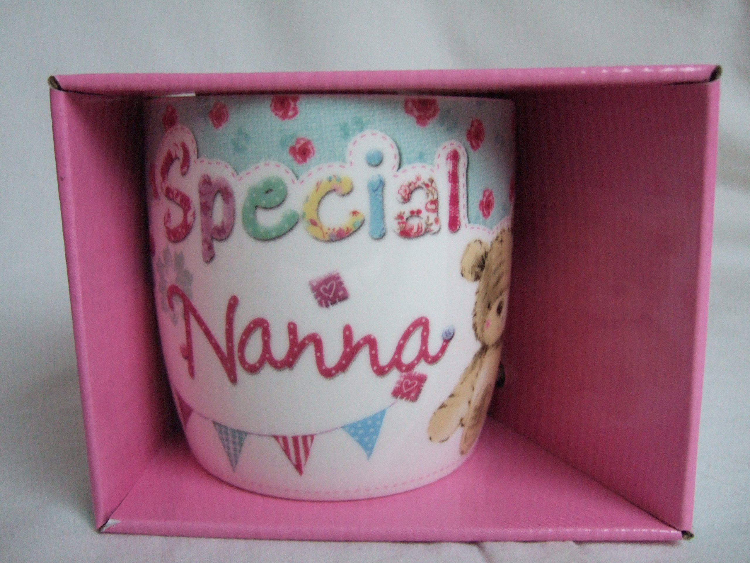 Teddy Mugs "Special Nanna" Multi Coloured Cute Teddy Bear Sentimental Mug