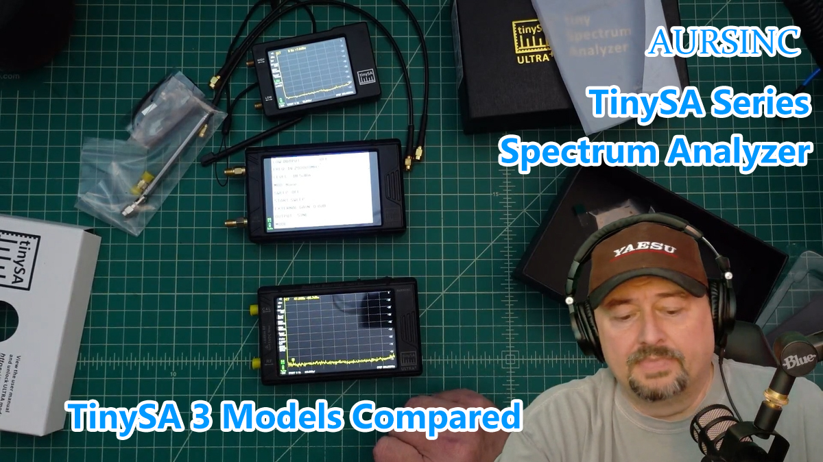 Image of AURSINC Tinysa Ultra+ ZS407 7.3GHz Spectrum Analyzer, HW V0.5.4 100kHz-7.3GHz 4 Inch Tinysa Handheld Frequency Analyzer, 2-in-1 RF Signal Generator 100kHz to 900MHz MF /HF /VHF UHF, with 32GB Card