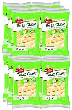 Cloverhill Apple Bear Claws | Individually Packaged | 12 Pack