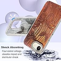 Vista 567 de I-MGAE-IN-AR - Funda diseñada para iPhone 12 y 12 Pro, diseño de mariposa plateada brillante, funda protectora de poliuretano termoplástico, suave