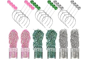 Out-of-this-World 18-Piece Alien Headband Extravaganza with Glittering Holograms