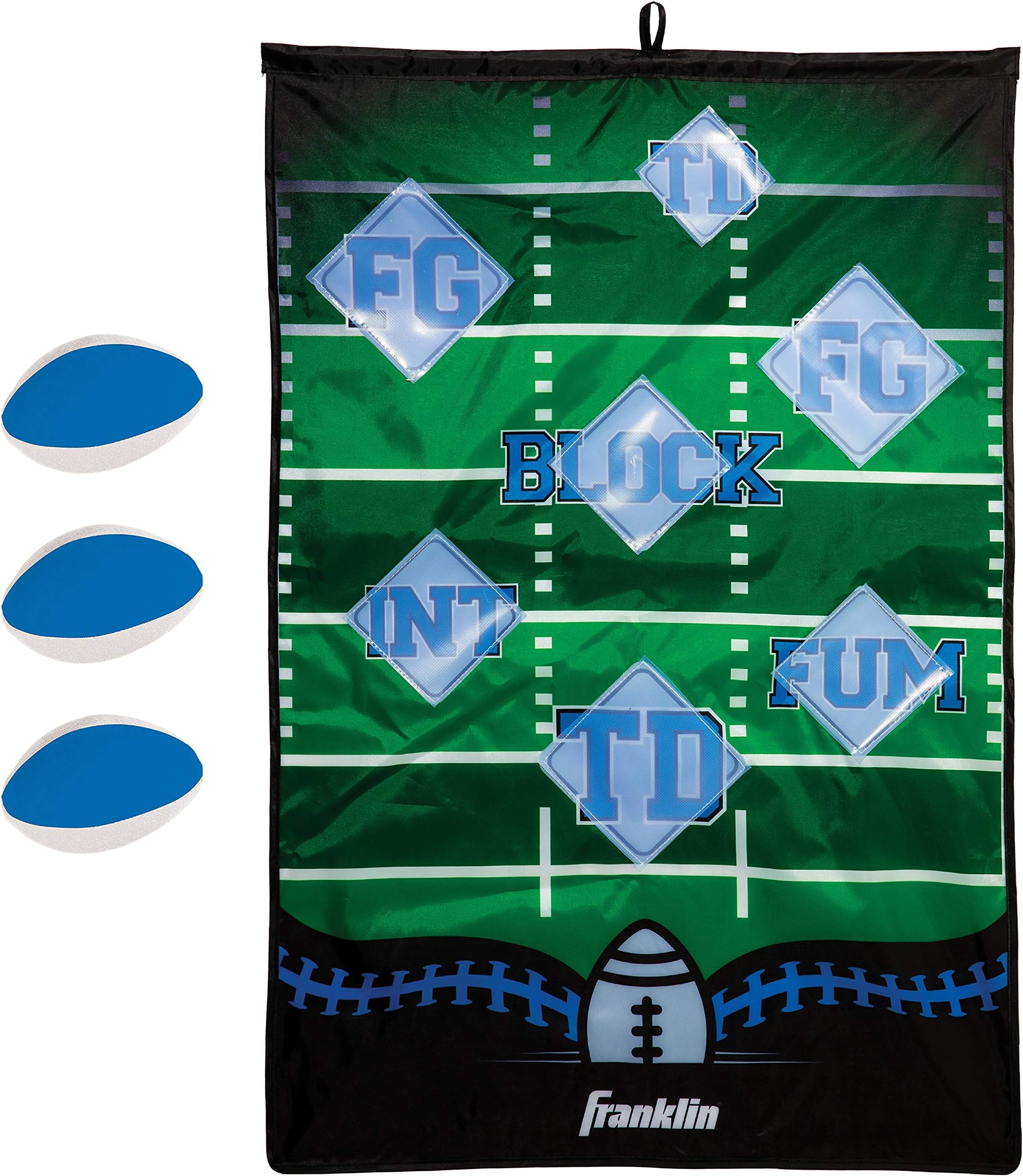 Franklin Sports MLB and NFL Target Toss Game - Kids Over The Door Mini Throwing Game - Perfect Indoor Toy for Kids - 36" x 24"