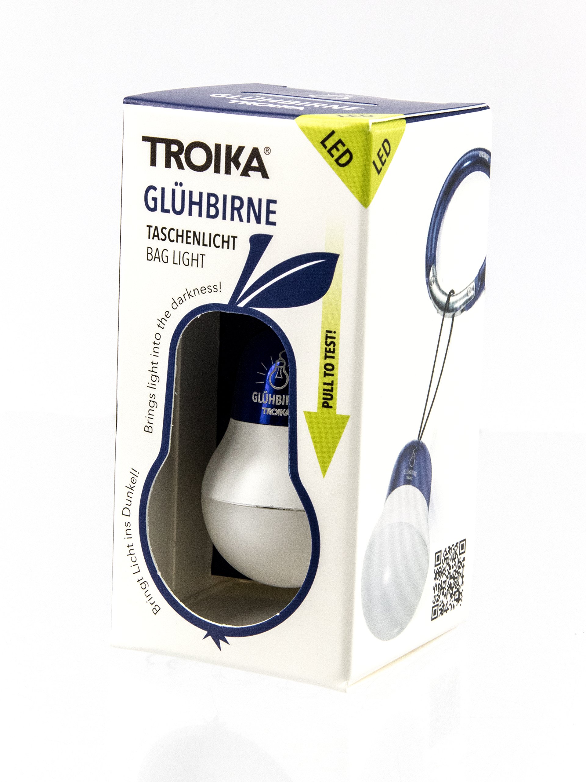 TROIKA BAG LIGHT Linterna de llavero LED Azul, Blanco