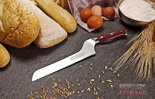 Miniatura 2 de Ergo Chef Crimson Series Cuchillo de pan serrado offset de 8 pulgadas