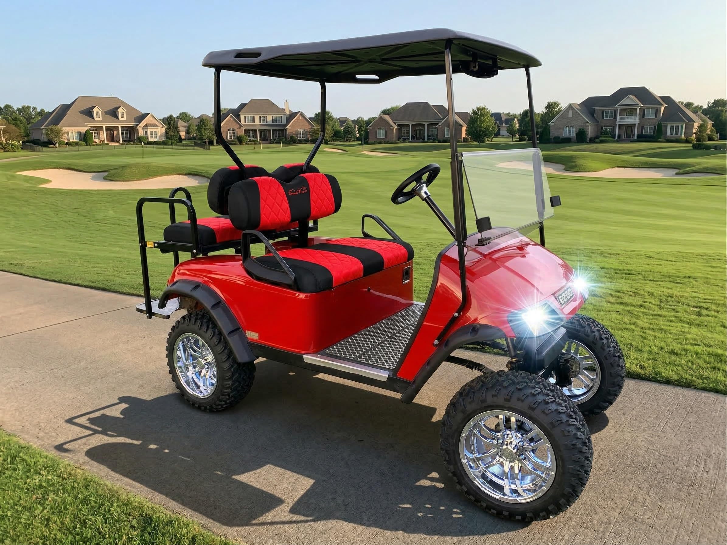 ゴルフカートシートカバー計5枚 Amazon | Jaxpare ゴルフ カート シートカバー EZGO TXTとRXV ゴルフ