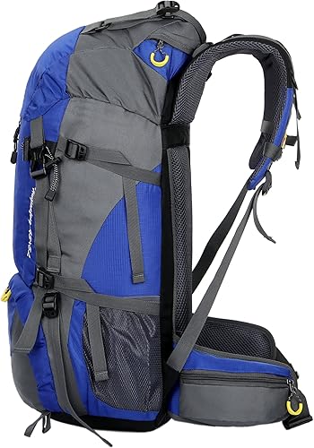 Miniatura 2 de WoneNice Mochila de senderismo impermeable de 50L (45+5) - Mochila deportiva al aire libre con cubierta de lluvia