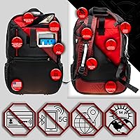 Vista 4 de Xtreme Sight Line ~ Xecutive Transport Faraday Mochila, Rojo -, Moderno