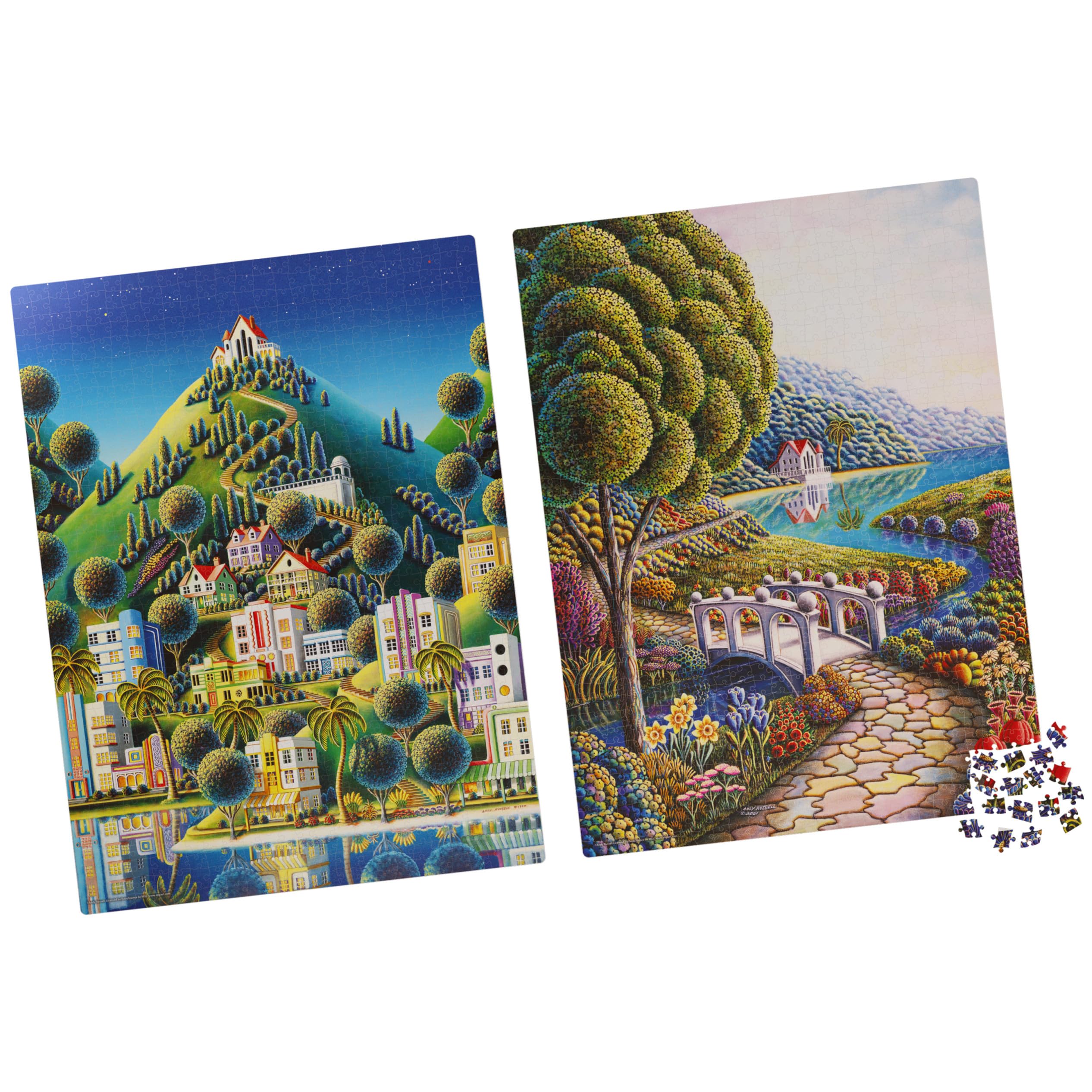 Amazon.com: 2-Pack of 1000-Piece Jigsaw Puzzles, Daffodils and