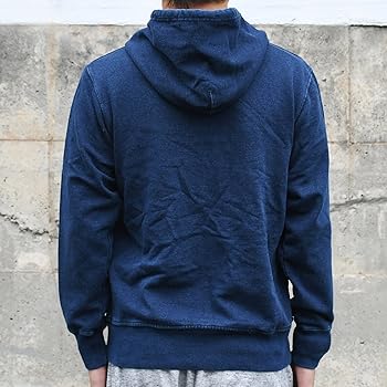 Amazon.co.jp: [工房壱] メンズ インディゴ デニム スウェット