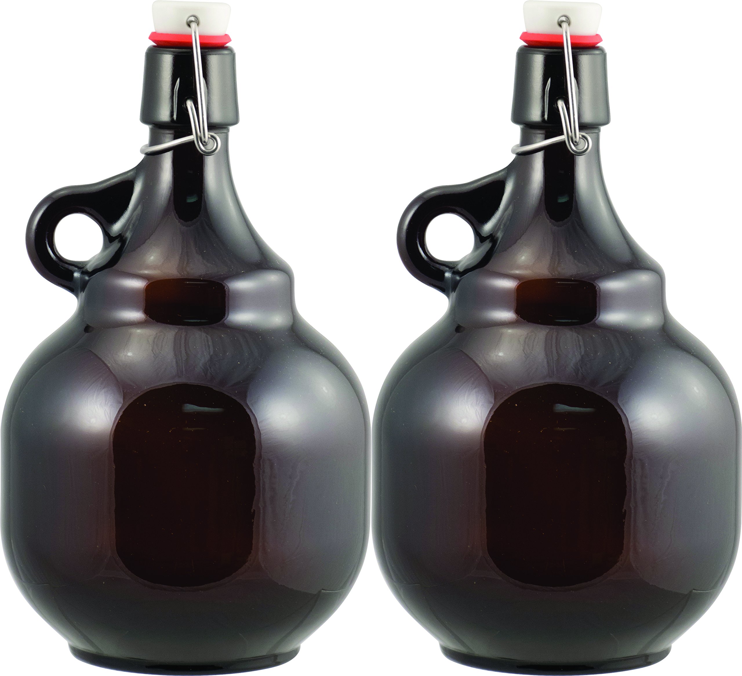 Homebrewers Outpost-GL518 Beer - 2L Amber Flip Top Palla Growler