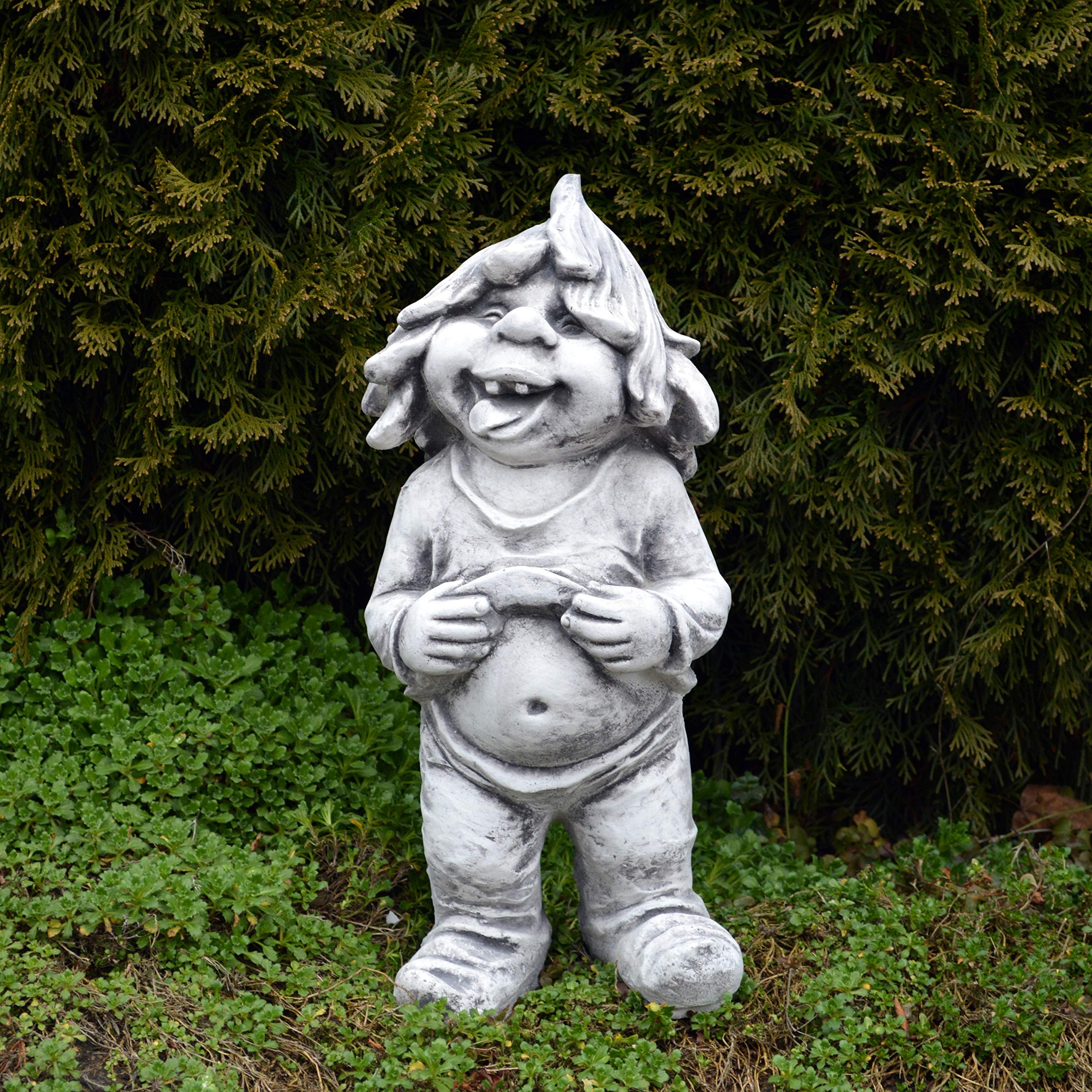 gartendekoparadies.de GNOME Qui s’Aime Amusant en Pierre reconstituée, résistant au Gel