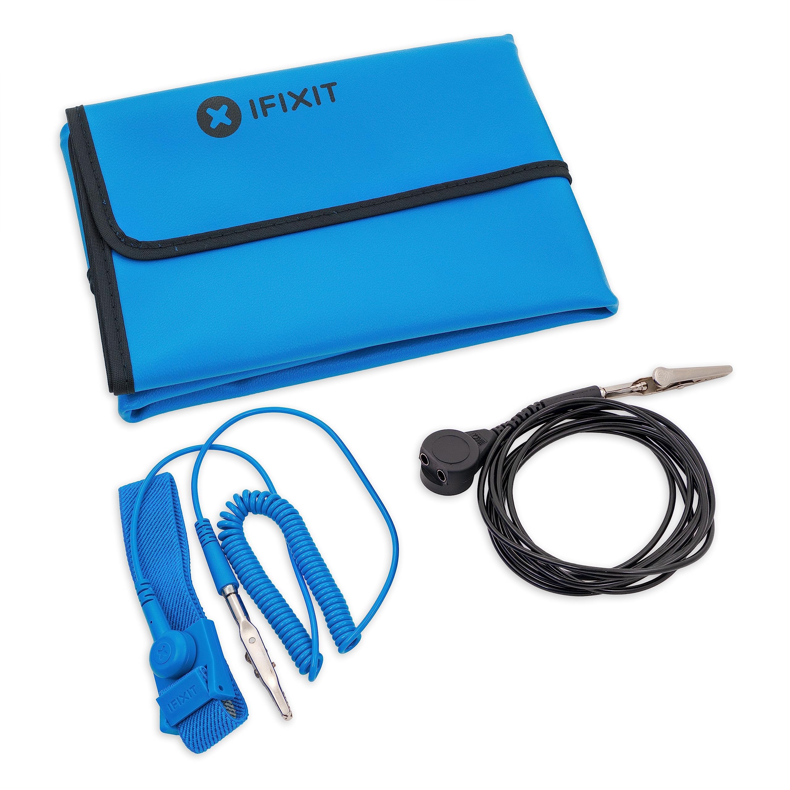 iFixit Faltbare Antistatik-Matte – Fleixbel ESD-Erdungsband für die Reparatur von PC-Elektronik Elektroniker