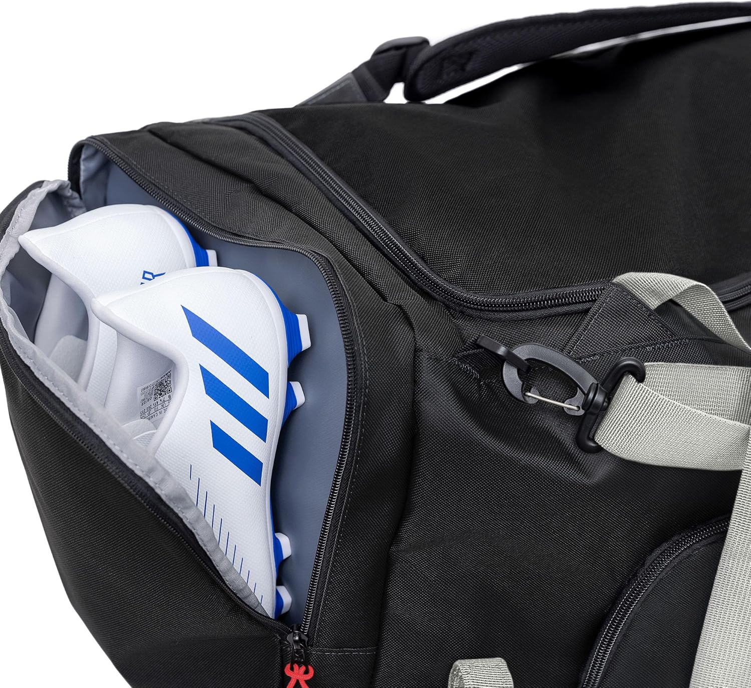 Silverfin Lacrosse Bag |With 2 Stick Holders & Multi Pockets for All of Your Lacrosse Equipment |Use as a Backpack or Duffel Bag| Lacrosse Gear Bag for Boys, Youth, Men With Adjustable Shoulder Straps