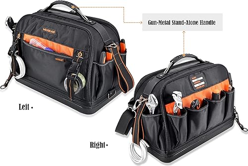 Miniatura 4 de WELKINLAND Organizador de herramientas de 42 bolsillos - Bolsa de herramientas impermeable para HVAC y electricista