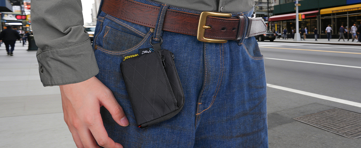 VIPERADE VE37 Mini EDC Pouch – Coin Purse for Men, Slim Zipper
