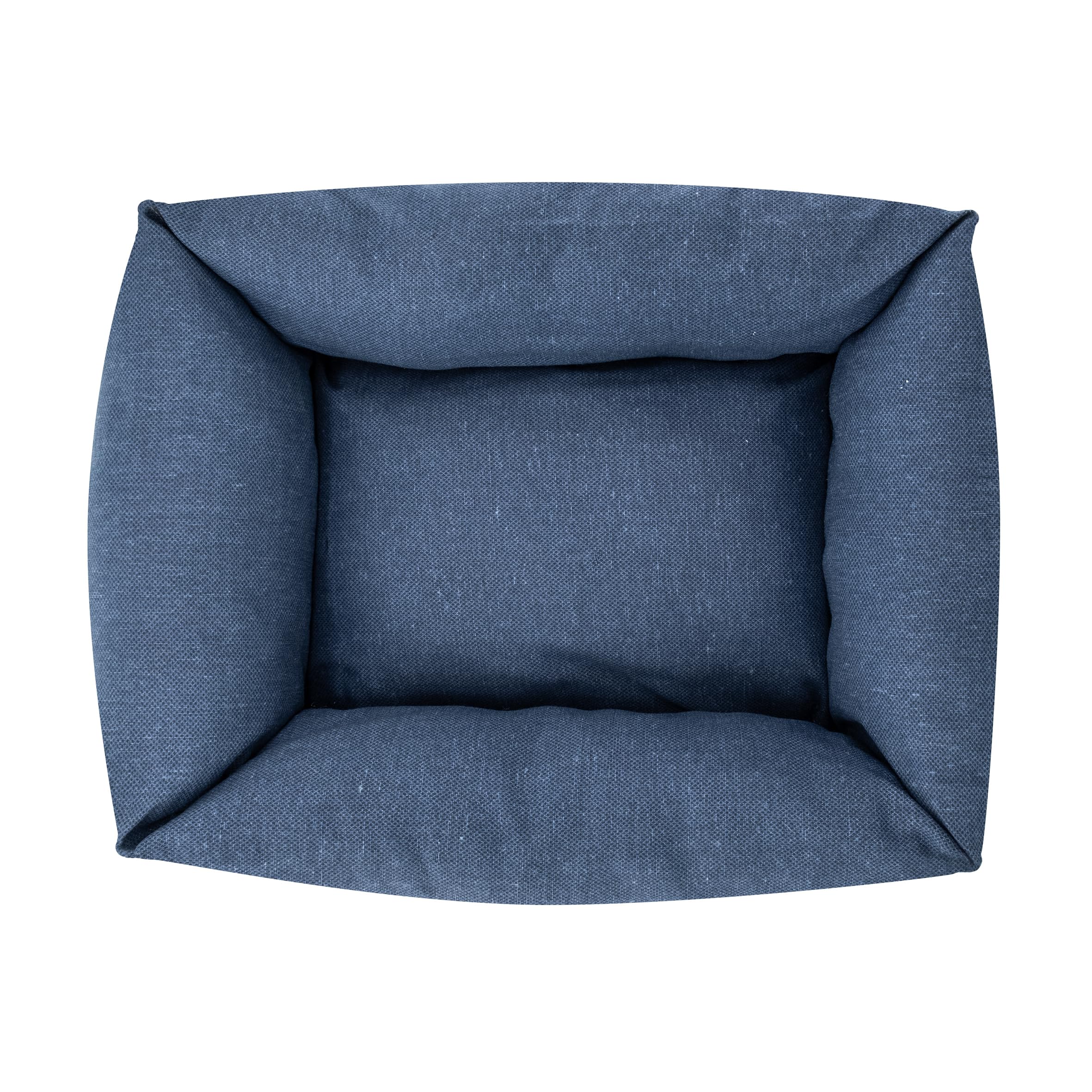 Cuccia per Cani e Gatti Mono in Cotone Blu 70x50x17 cm Lettino Imbottito a Rapida Asciugatura