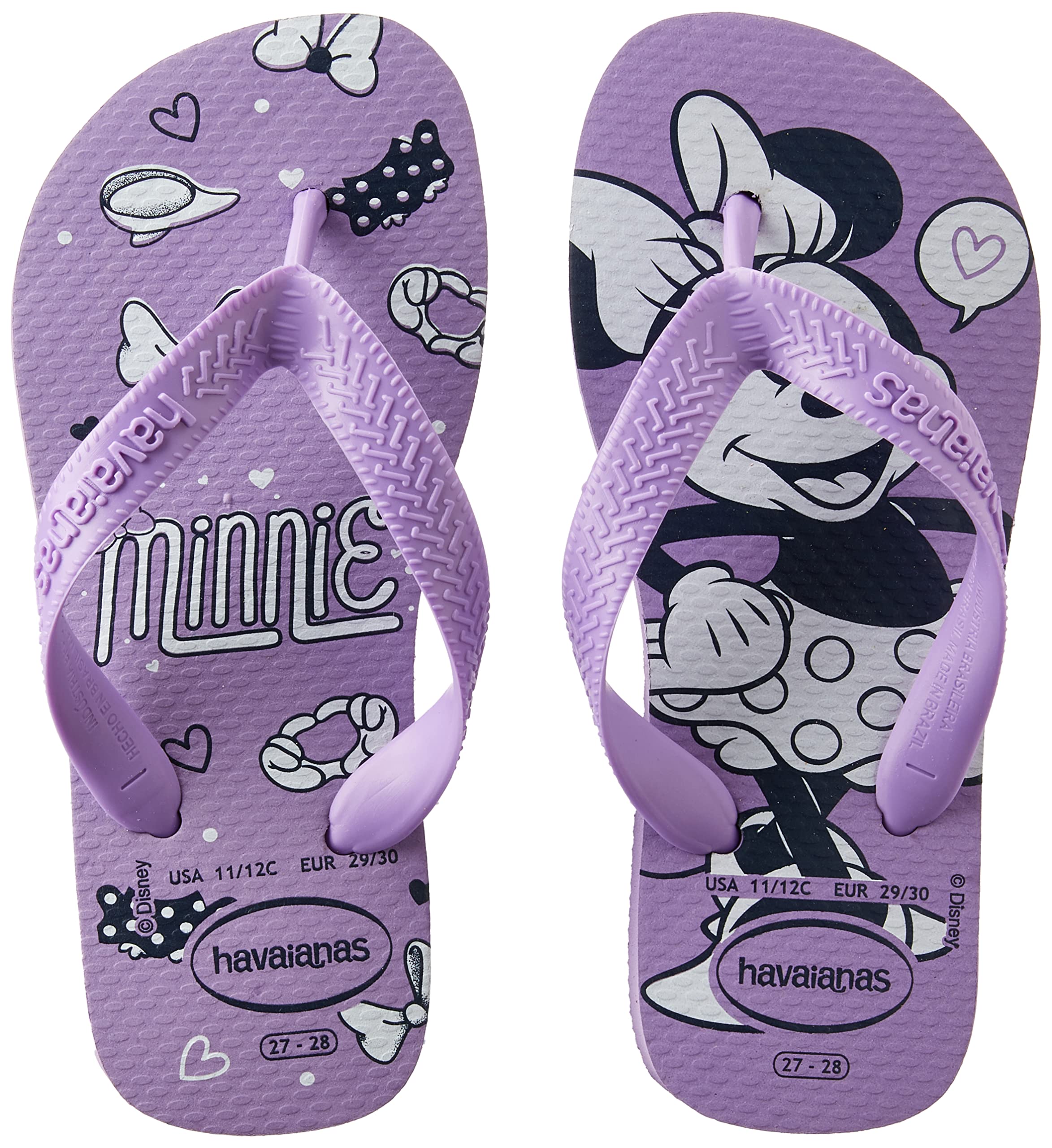 Havaianas Top Disney (Mini Me) Unisex kids FlipFlop Prisma Purple 9/9.5 UK Child