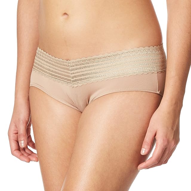 Warners Womens RU1091P No Pinching No Problems Cotton Hipster with Lace
