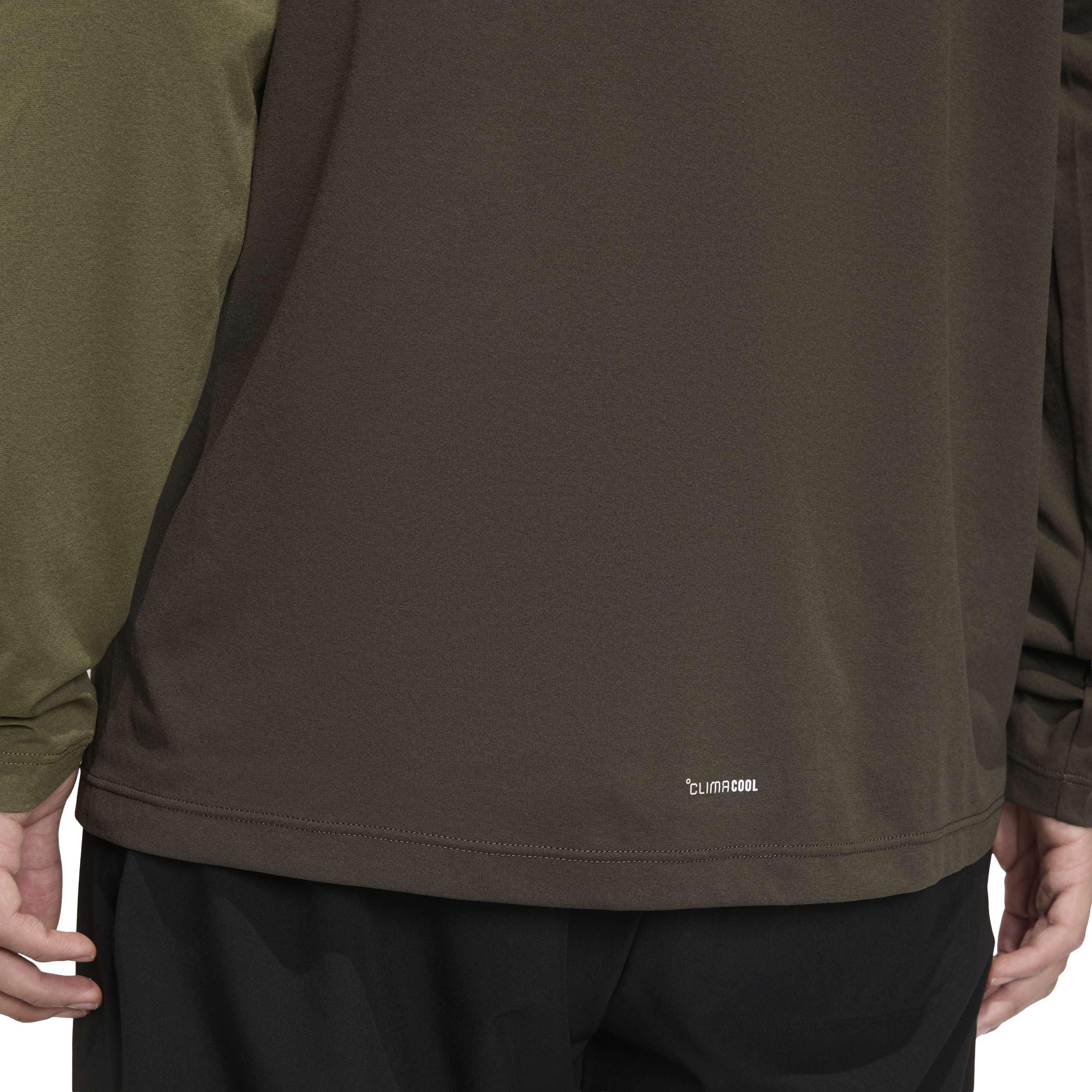 adidas Mezczyzni Terrex Multi Climacool Half Zip Long Sleeve Shirt, shadow olive, S