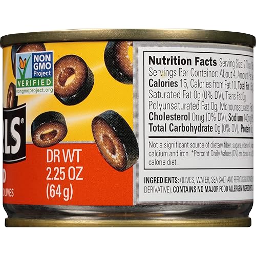 Miniatura 14 de Pearls Aceitunas negras maduras en rodajas, (1) lata de 2.25 onzas