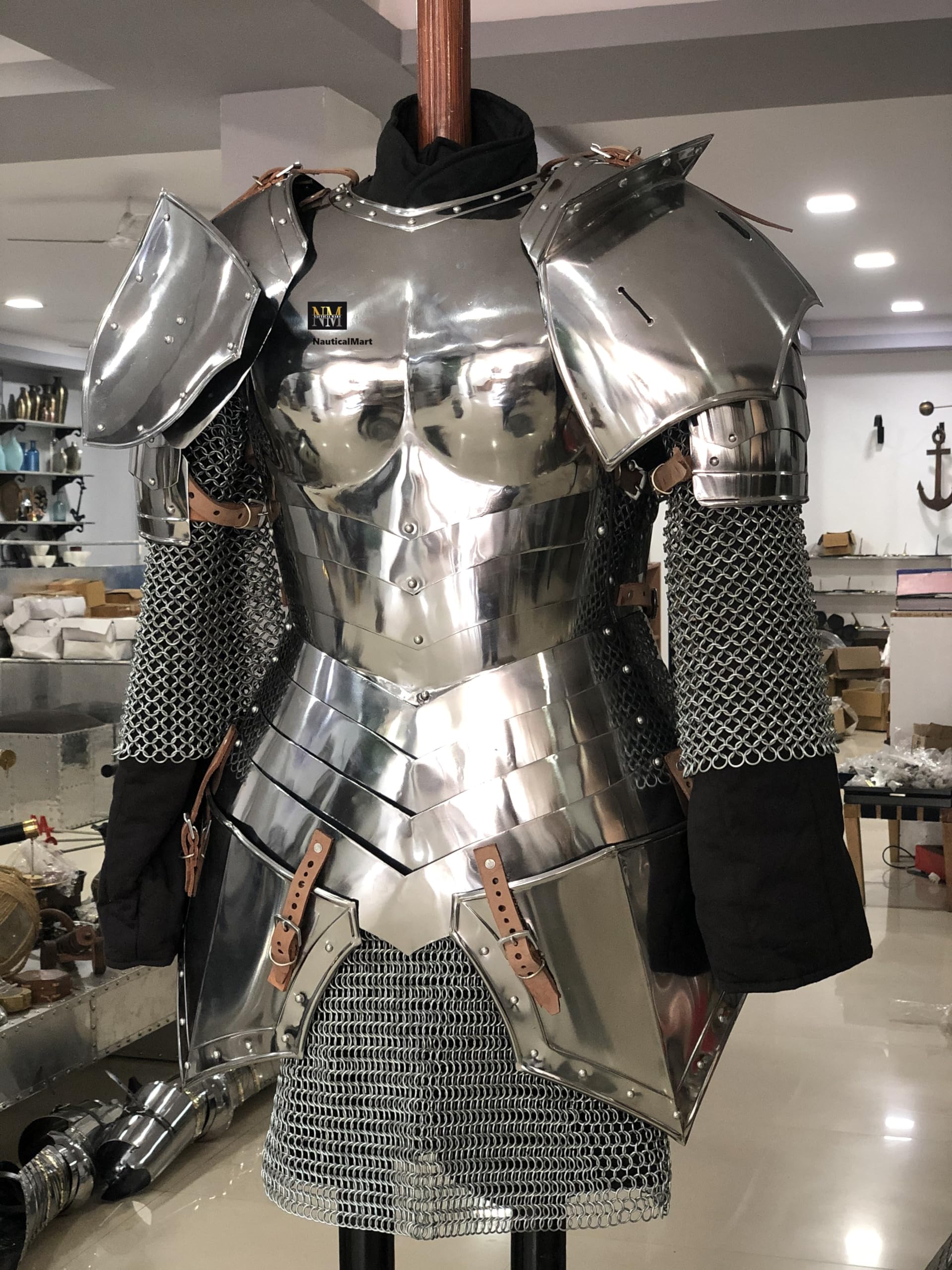 NauticalMart Medieval Armour Breastplate Renaissance Woman Suit LARP Costume