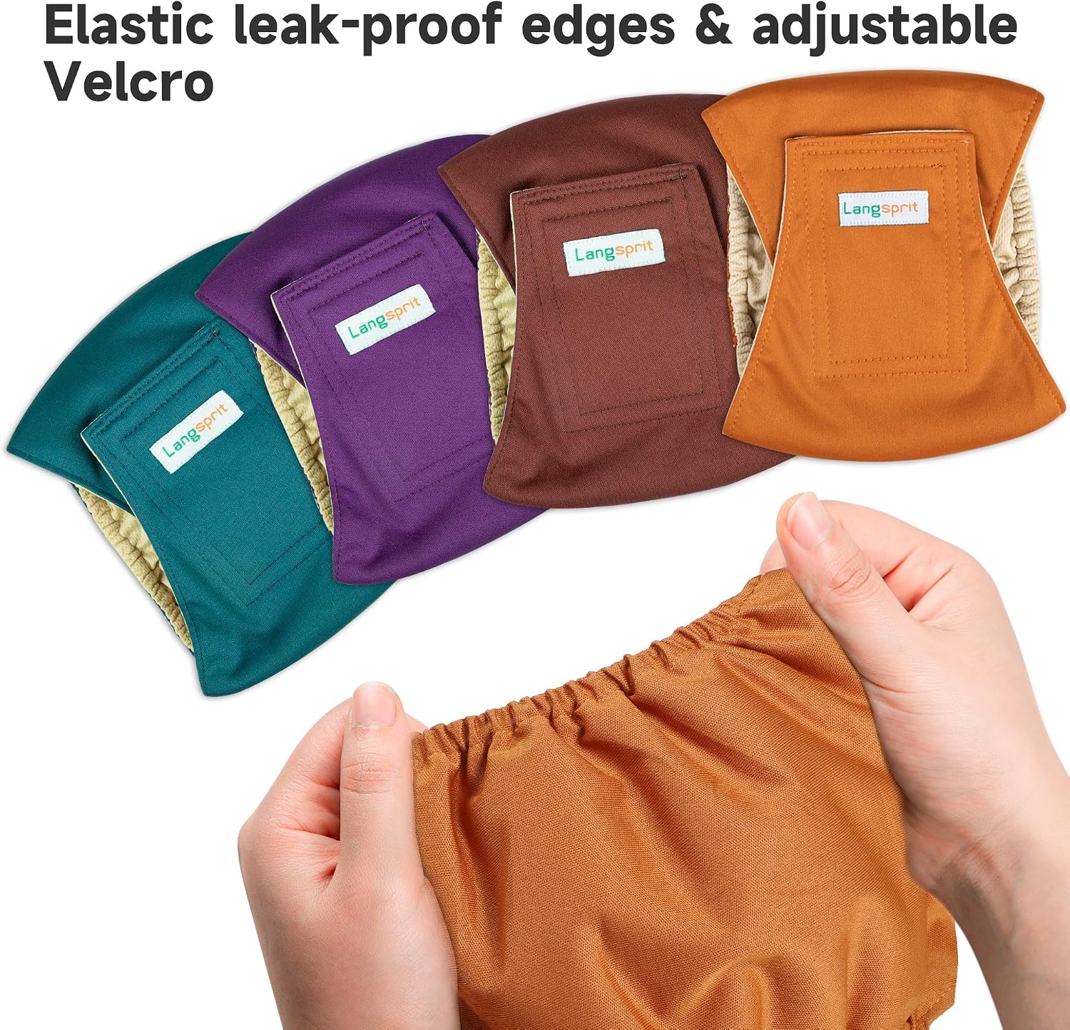 Male Dogs Diapers Belly Bands(4Pack), Washable Reusable Male Boy Doggy Wraps Panties for Doggie Puppy Pooping Potty Training Incontinence Marking Pañal para Perro XX-Large