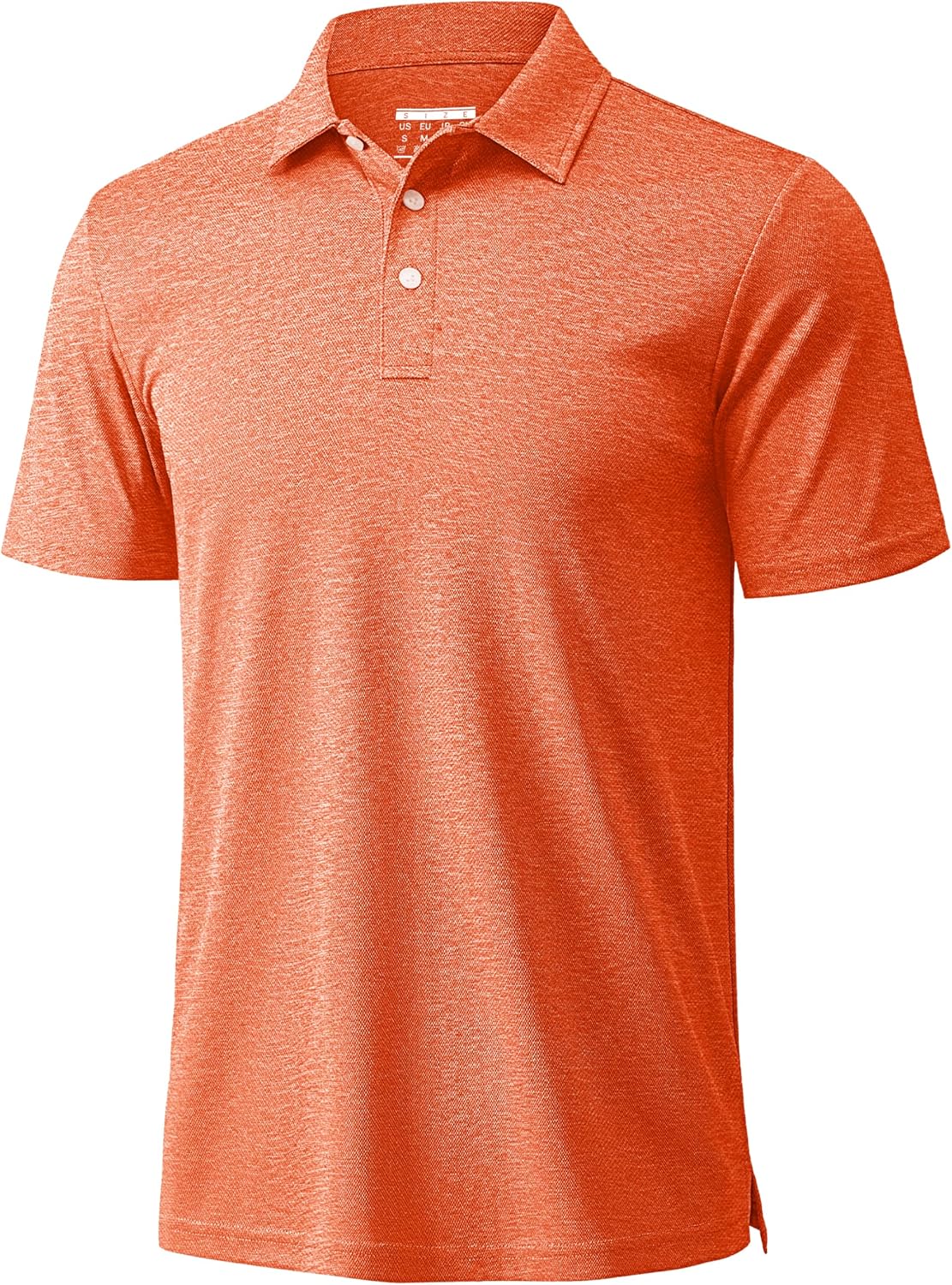 MAGCOMSEN Mens Polo Shirts Short Sleeve Moisture Wicking Performance Collared Shirt 3 Button Casual Work Golf Polos