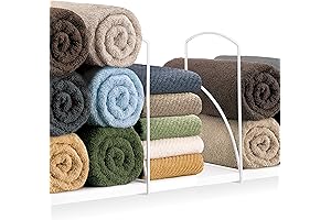 Towel Storage Organizer: Optimize Your Linen Closet with LYNK Tall White Shelf Dividers