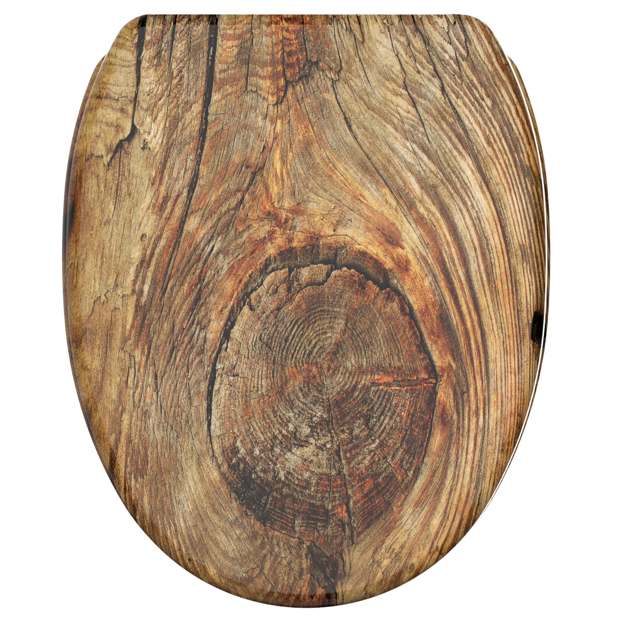 Soft Close Toilet Seat | Stable Hinges | Easy To Mount | High-Quality Surface | Rustic 820103867498
