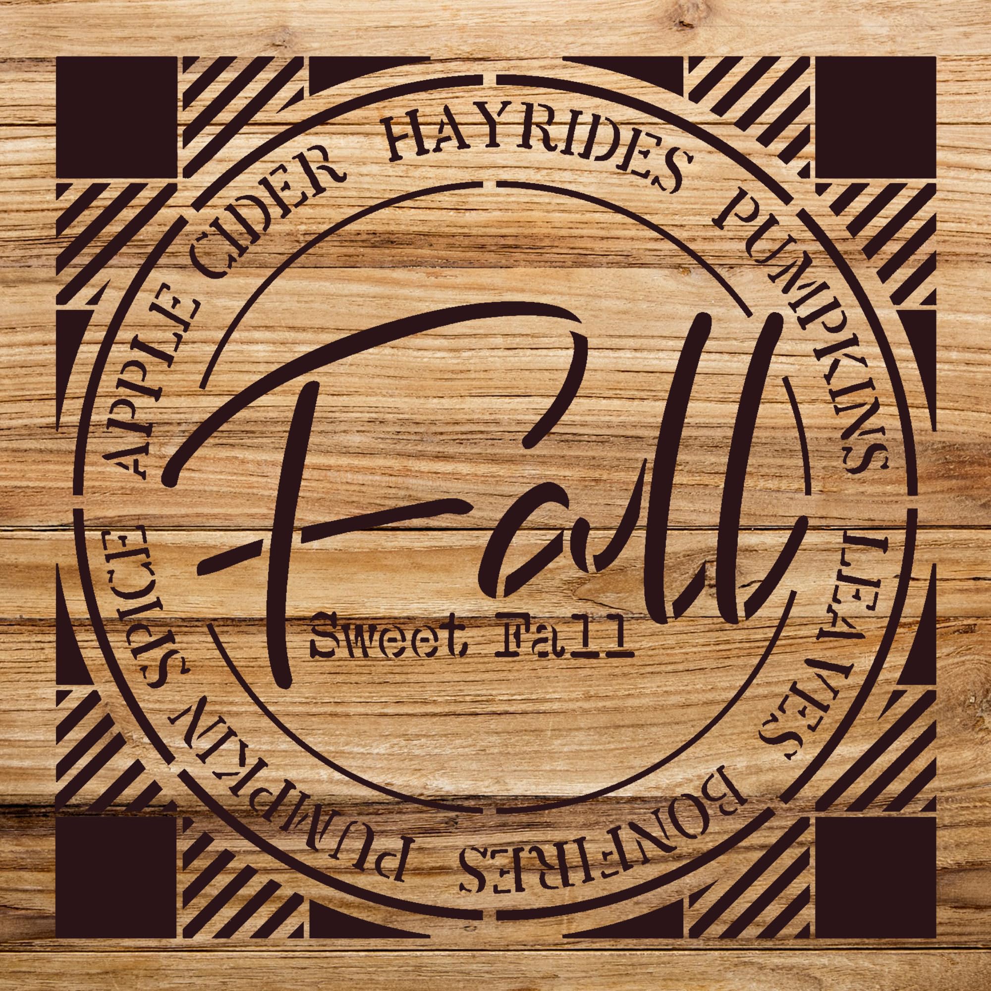 Buffalo Plaid Stencil Pattern for Wood Signs and Furniture, Reusable Mylar Template for Home Decor and Craft Projects - Size A1 (23.4