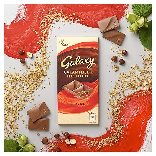 Miniatura 3 de Galaxy Vegan Chocolate con avellana caramelizado 3.53 oz x 6 (3.5 onzas x 6)