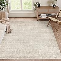 Valenrug 5x7 Washable Area Rug Beige - Stain Resistant, Non-Slip Machine Washable Rugs for Living Room Bedroom Kids Pets