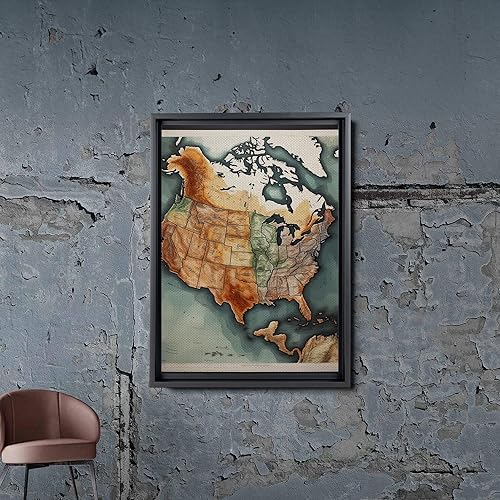 Miniatura 4 de USA Wooden Map, Usa map wall art, Wall Decor, Home Decor, Houswarming Gift, United States Map, Birthday gift, home decor, Canvas Wall Art, dial,