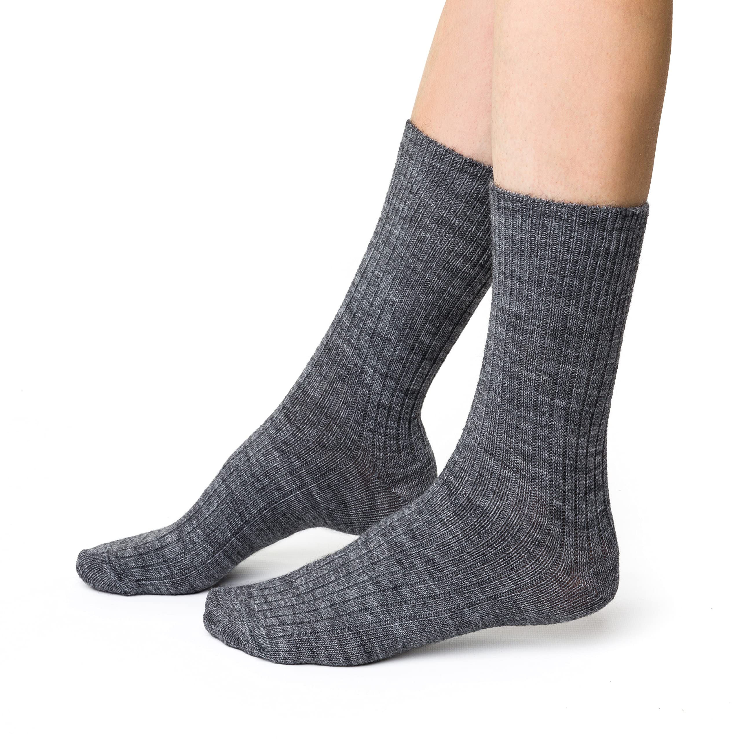 STEVEN Alpaca Wool Socks For Women and Men, Alpaca Socks, Warm And Comfortable, Unisex Mid Calf Socks, Thermal Effect, Slippers and Socks For Hiking, Socks For Skiing, Snowboarding