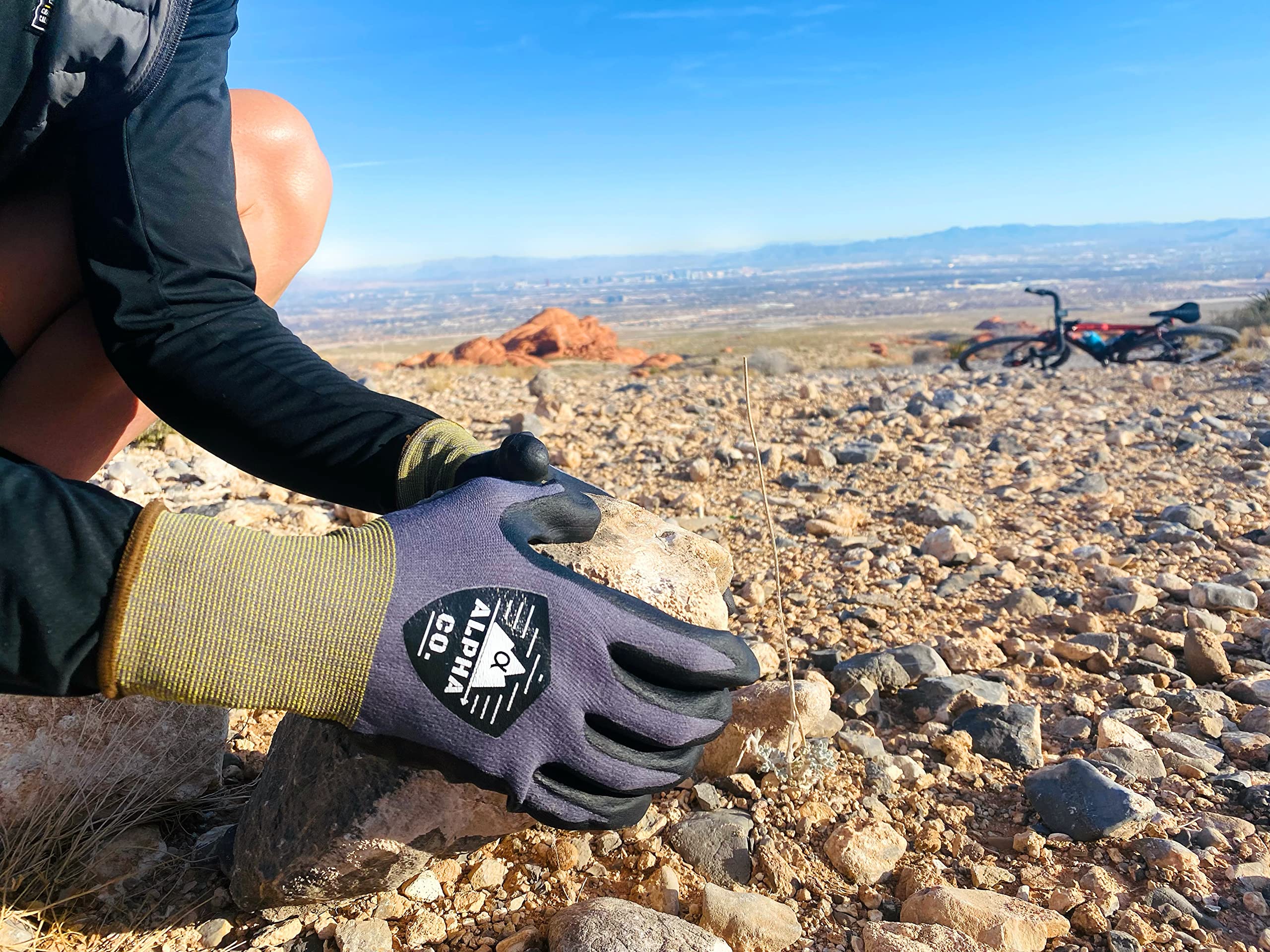 Alpha Co Nitrile Palm Microfoam Spandex Gloves Touchscreen Capable Latex-Free — view 5