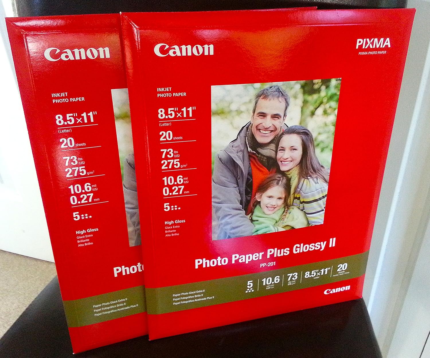 Canon Photo Paper Plus Glossy Ii, 8.5 X 11 Inches, 40 Sheets (2 Packs