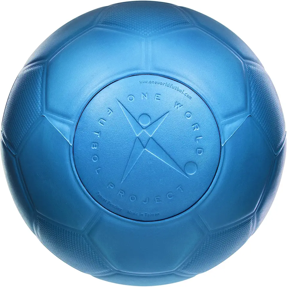 One World Play Project Soccer Ball - Unpoppable, Unbreakable, Non-Deflating, Non-Toxic Futbol
