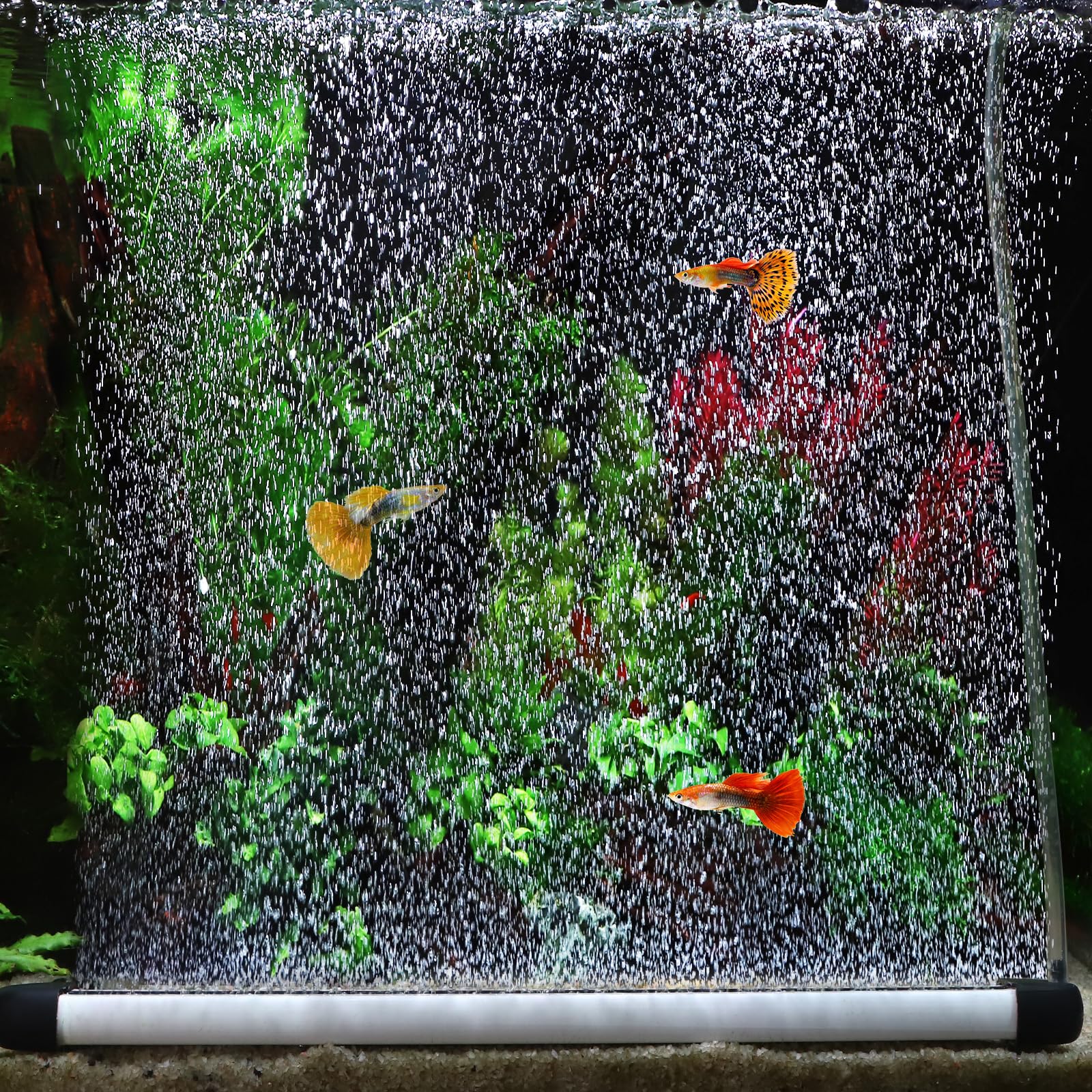 hygger Aquarium Bubbler Bar, Nano Fine Bubble Dual Flow für Aquarien, 89,9 cm